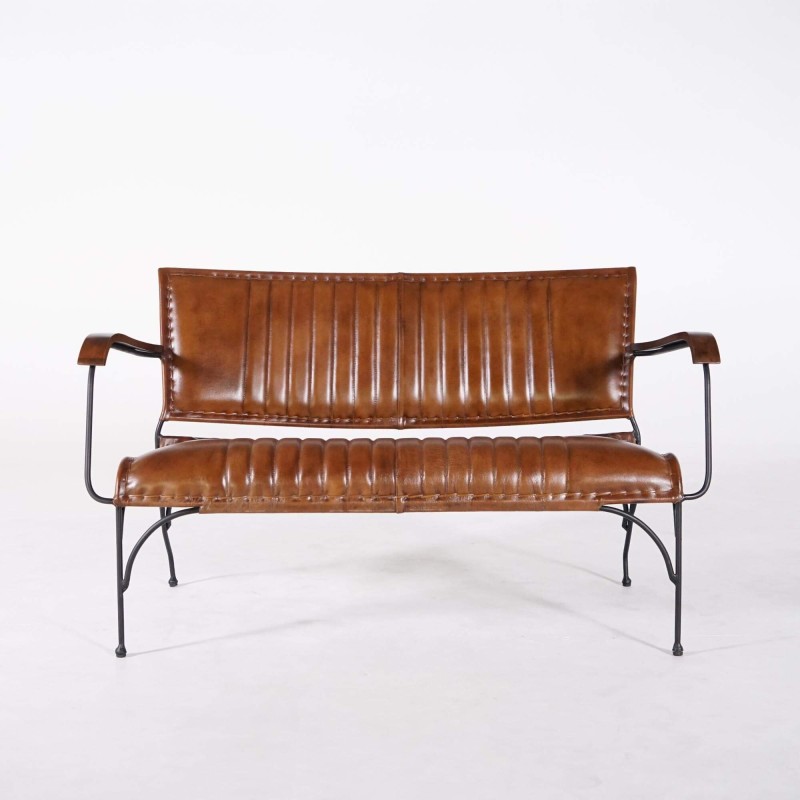 Vintage-Ledersofa (3-Sitzer) in Braun – Cosy