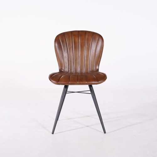 Vintage-Stuhl aus Echtleder - District