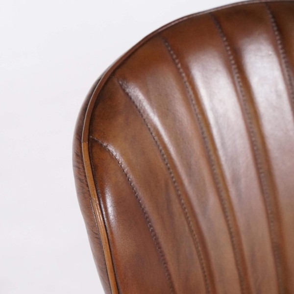 Vintage-Stuhl aus Echtleder - District