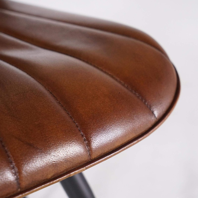 Vintage-Stuhl aus Echtleder - District
