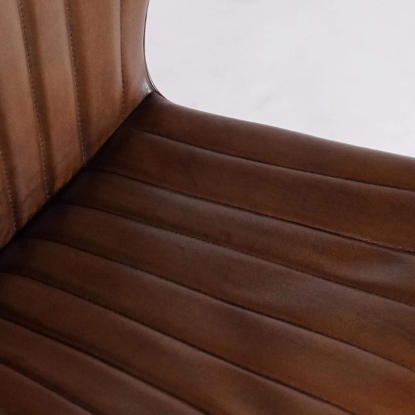 Vintage-Stuhl aus Echtleder - District