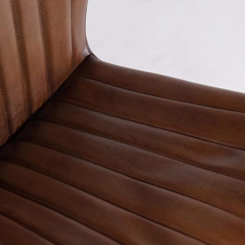 Vintage-Stuhl aus Echtleder - District