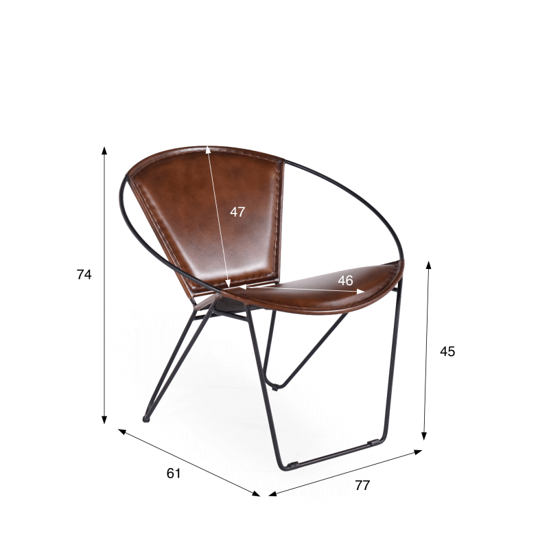 Lederstuhl Schmetterling PAON