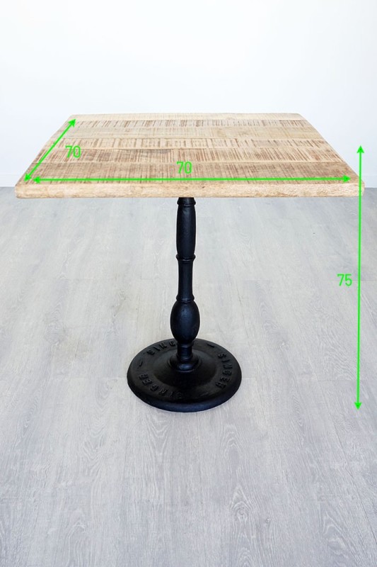 Bistro-Restauranttisch quadratisch 70 cm