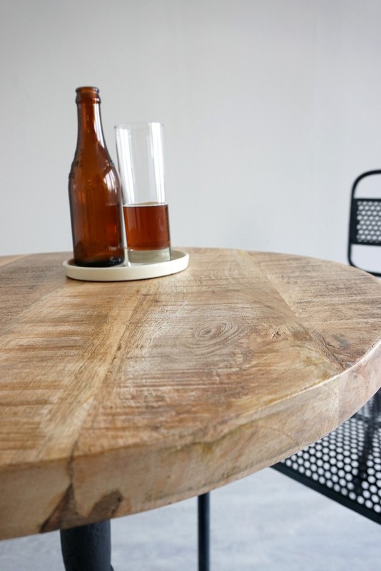 Industrieller runder Bistro-Restauranttisch 60 cm