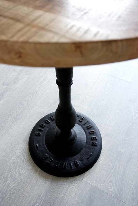 Industrieller runder Bistro-Restauranttisch 60 cm