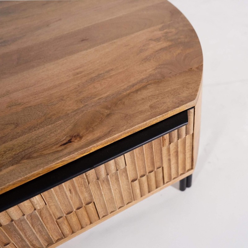 Couchtisch aus massivem Mangoholz – Uma