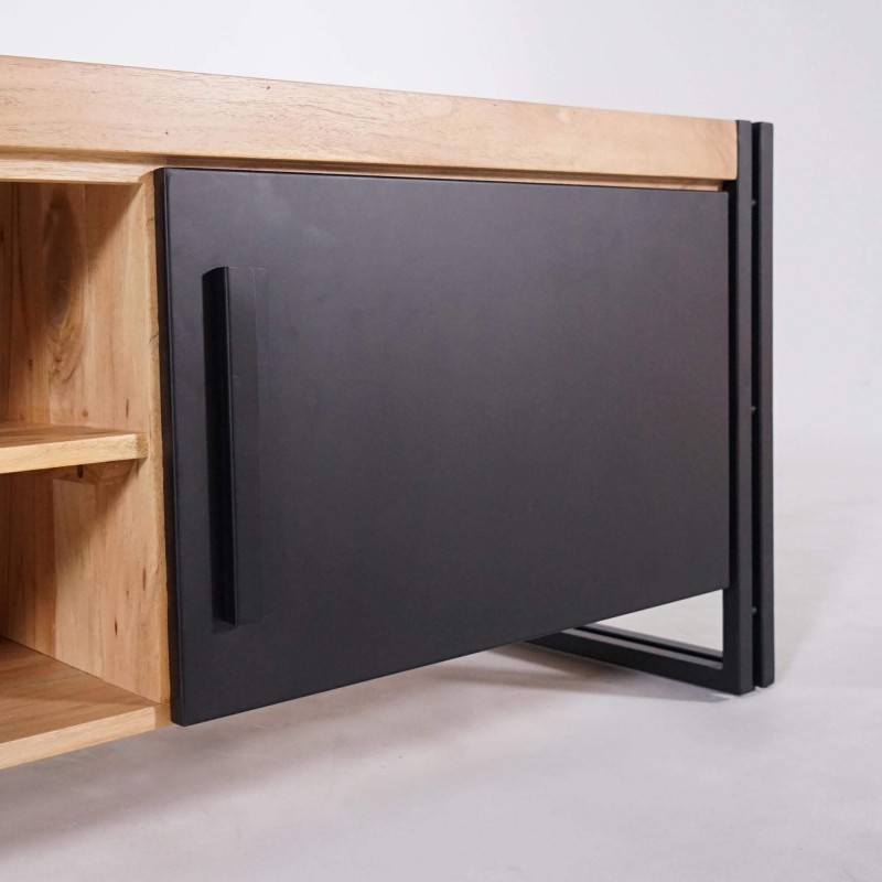TV Lowboard aus Holz und Metall 220 cm - Liverpool