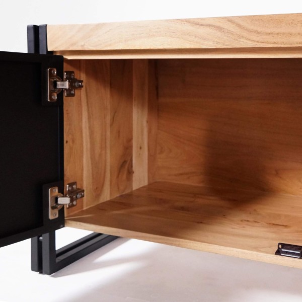 TV Lowboard aus Holz und Metall 220 cm - Liverpool