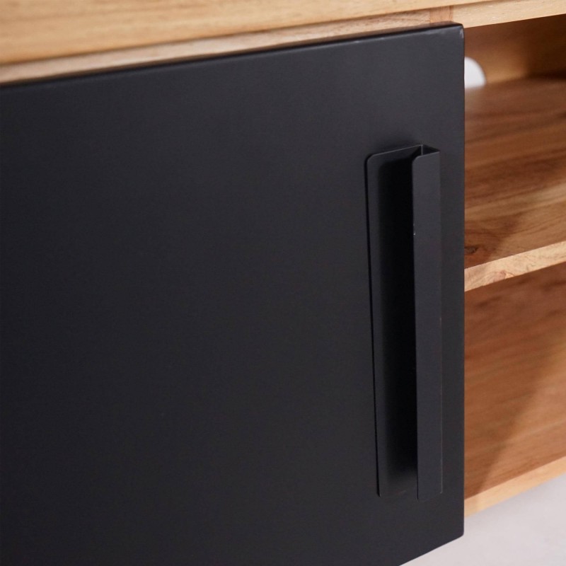 TV Lowboard aus Massivholz und Metall - Liverpool