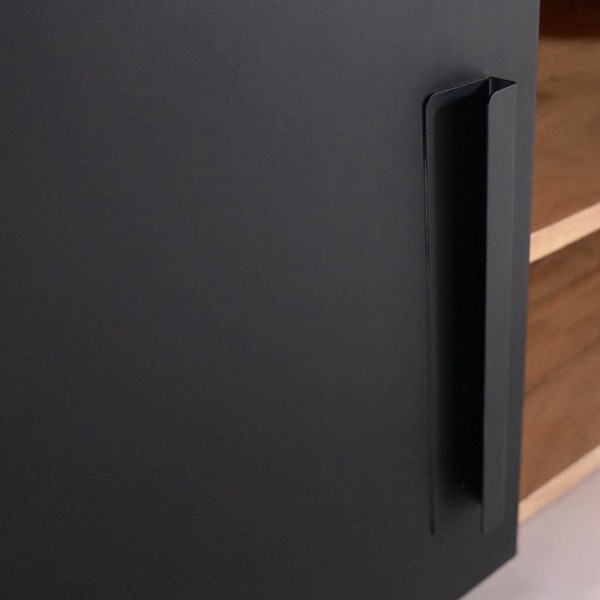 TV Lowboard aus Massivholz und Metall - Liverpool