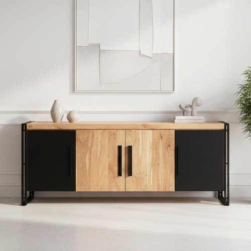 Massivholz-Anrichte im Industrial Style - Liverpool