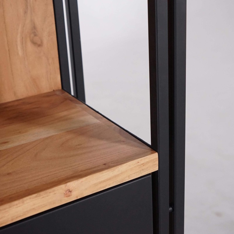 Bücherregal aus Massivholz und Metall - Liverpool