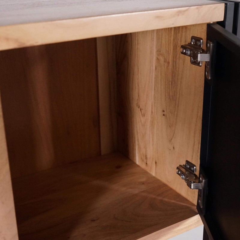 Bücherregal aus Massivholz und Metall - Liverpool