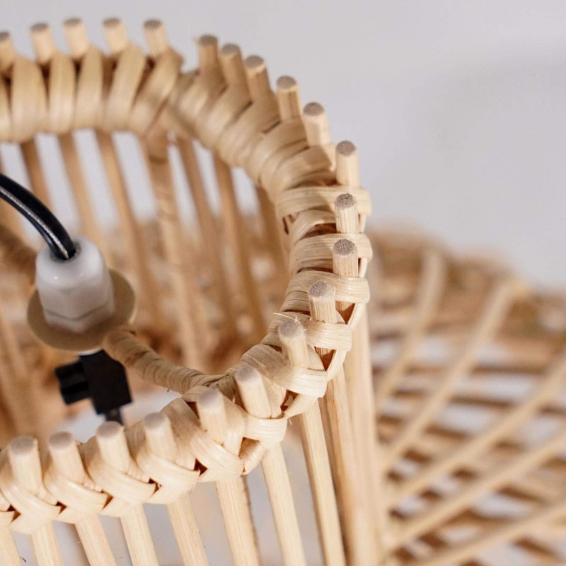 Hängeleuchte aus natürlichem Rattan - Sofia