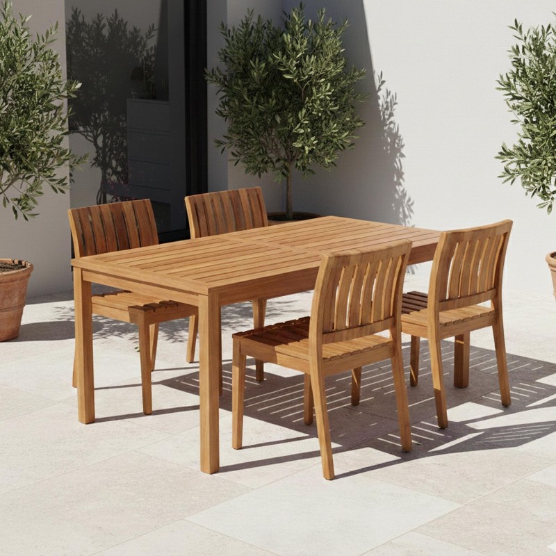 Gartenstuhl aus Teakholz - Juno