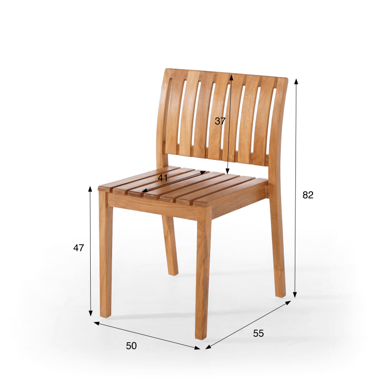 Gartenstuhl aus Teakholz - Juno