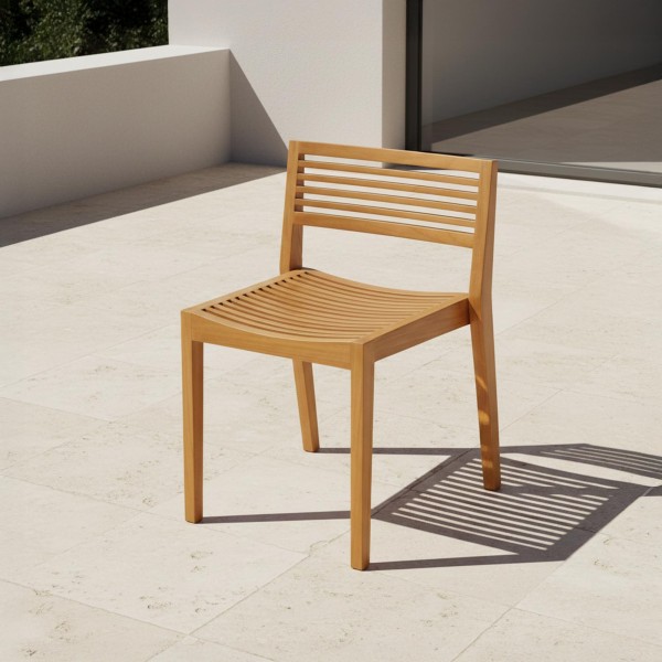 Gartenstuhl aus Teakholz - Kaito