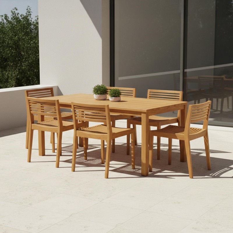 Gartenstuhl aus Teakholz - Kaito