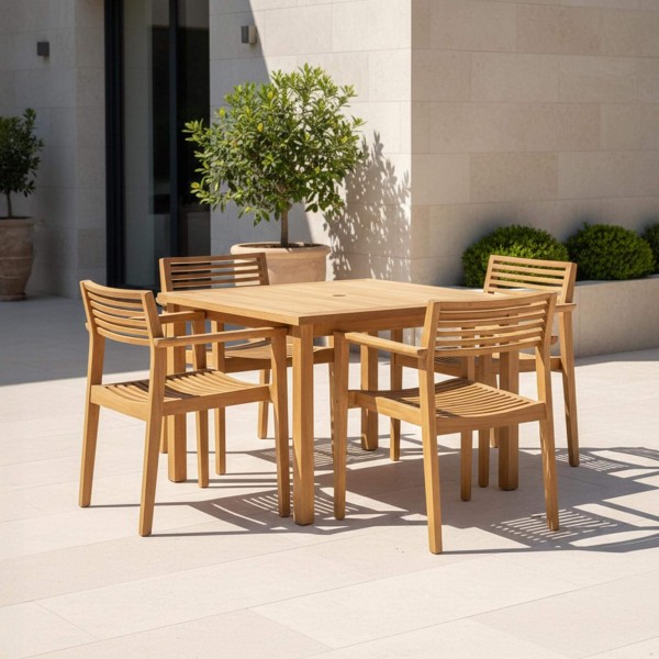 Gartenstuhl aus Teakholz - Naito