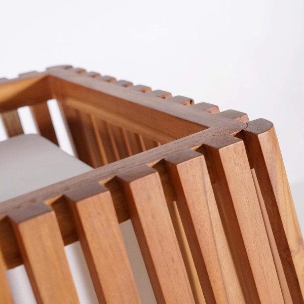 Außenlampe aus Teakholz H50 cm - Nori