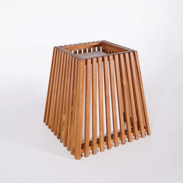 Außenlampe aus Teakholz H50 cm - Nori