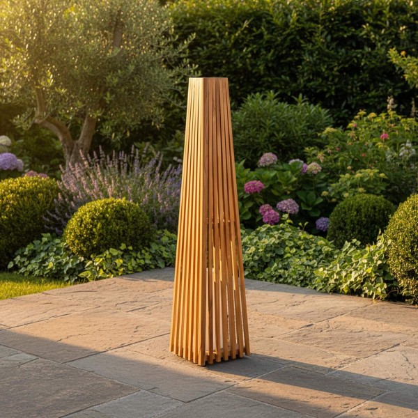 Außenlampe aus Teakholz H120 cm - Taro