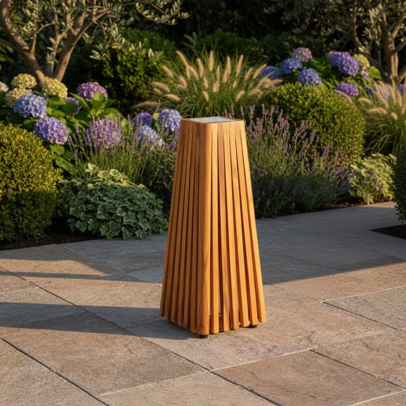 Außenlampe aus Teakholz H50 cm - Taro