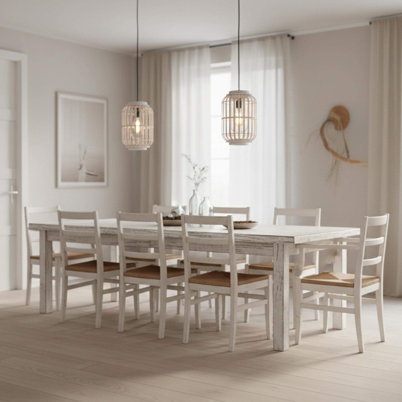 Hängelampe aus natürlichem Rattan - Tuka