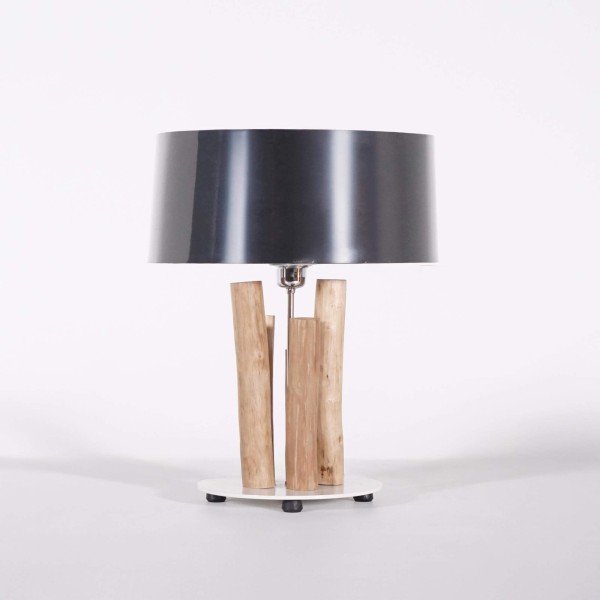 Design-Holz-Nachttischlampe - Petrea