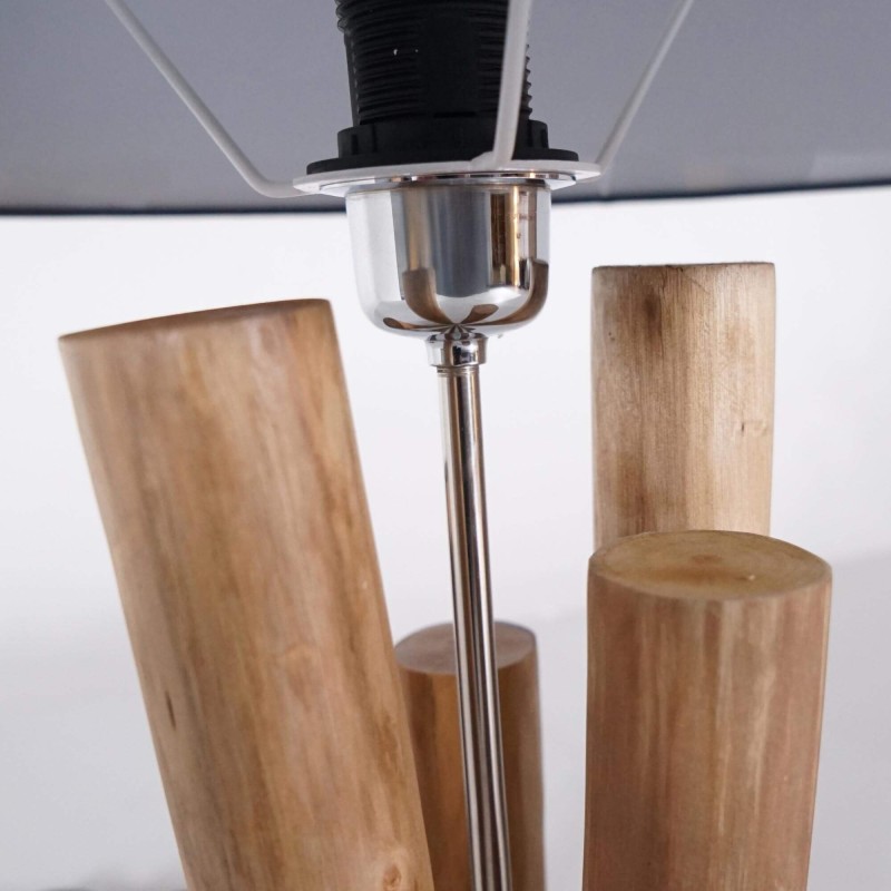 Design-Holz-Nachttischlampe - Petrea
