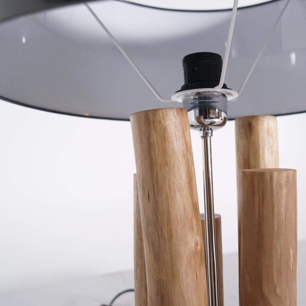 Design-Holz-Nachttischlampe - Petrea