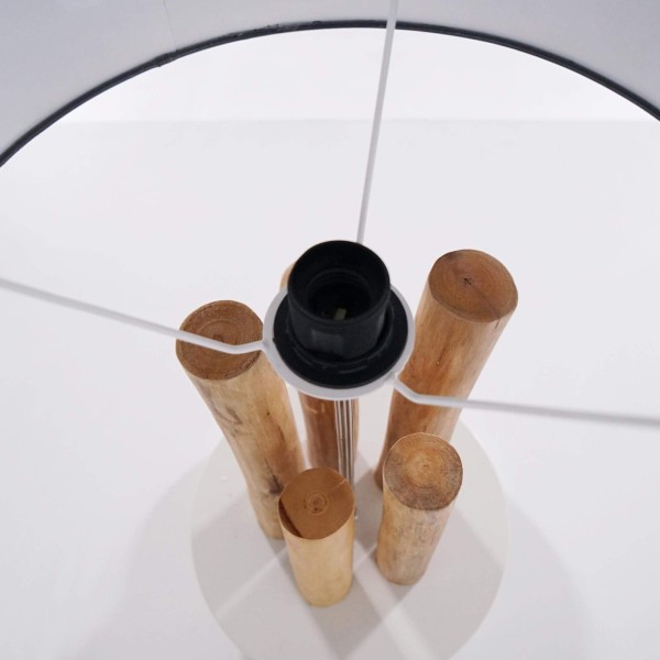 Design-Holz-Nachttischlampe - Petrea