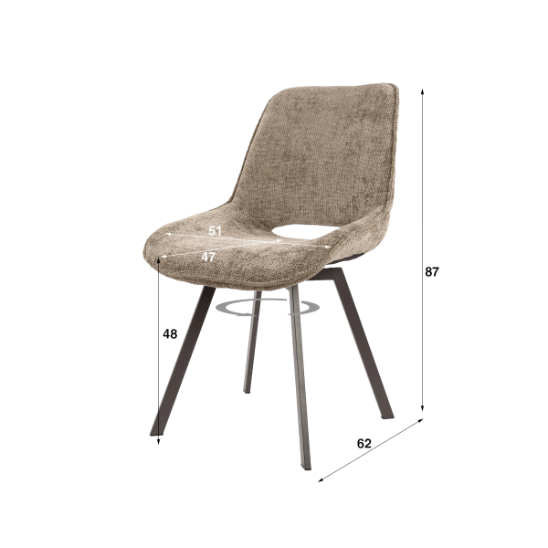 Design-Drehsessel für das Esszimmer - Dune