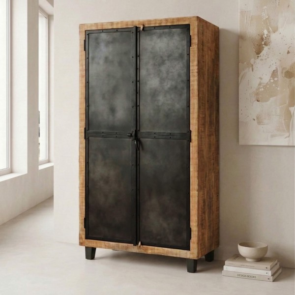 Industrielle Schränke aus Holz und Metall - Brooklyn