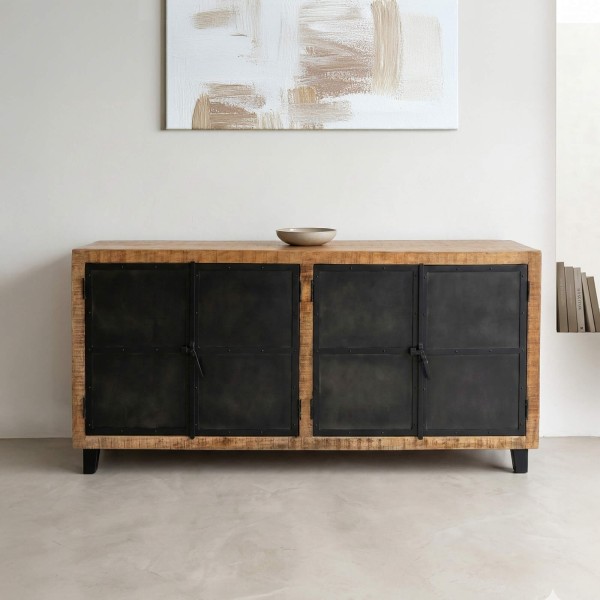 Industrieller Sideboardschrank aus Holz und Metall - Brooklyn