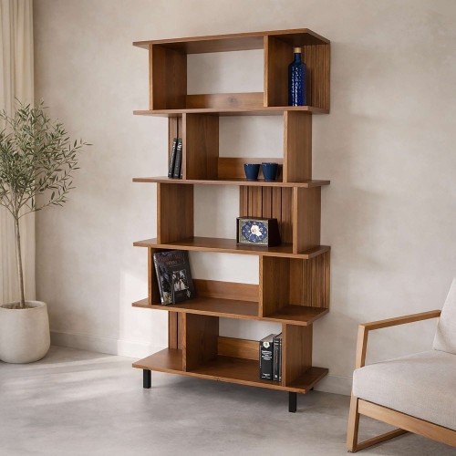 Bücherregal aus Massivholz 90 cm