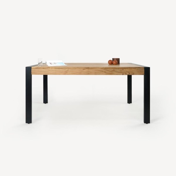 Esstisch aus Massivholz und Metall - Liverpool