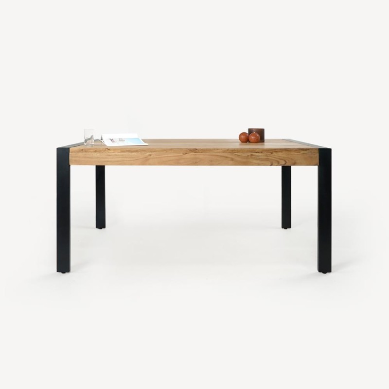 Esstisch aus Massivholz und Metall - Liverpool