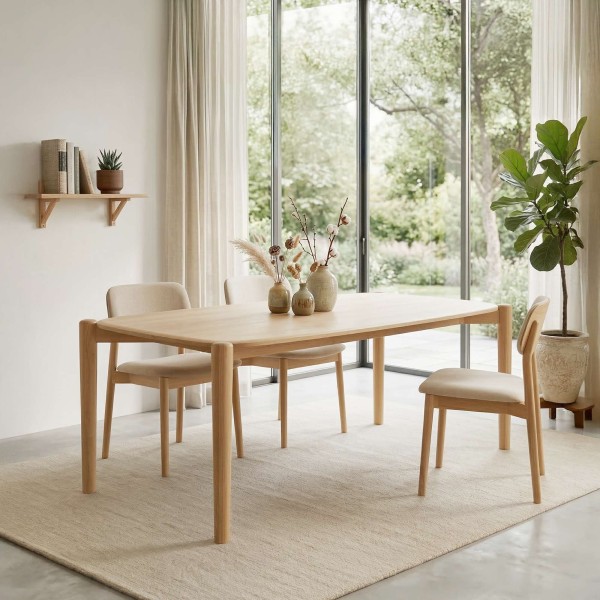 Esstisch aus massiver Eiche 180 cm