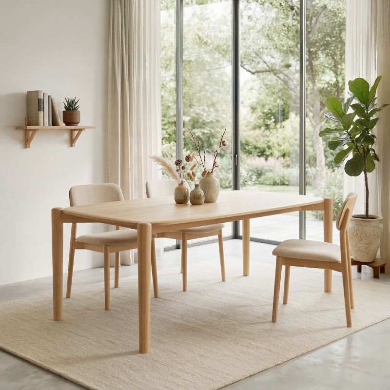 Esstisch aus massiver Eiche 180 cm