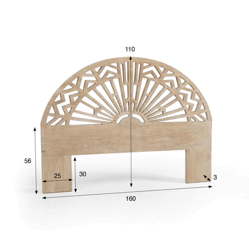 Kopfteil aus Massivholz 160 cm - Calista