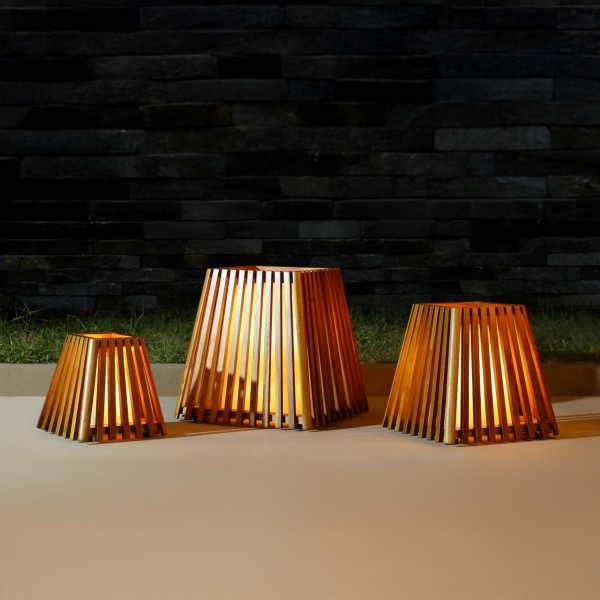 Stehlampe aus Teakholz H40 cm - Nori