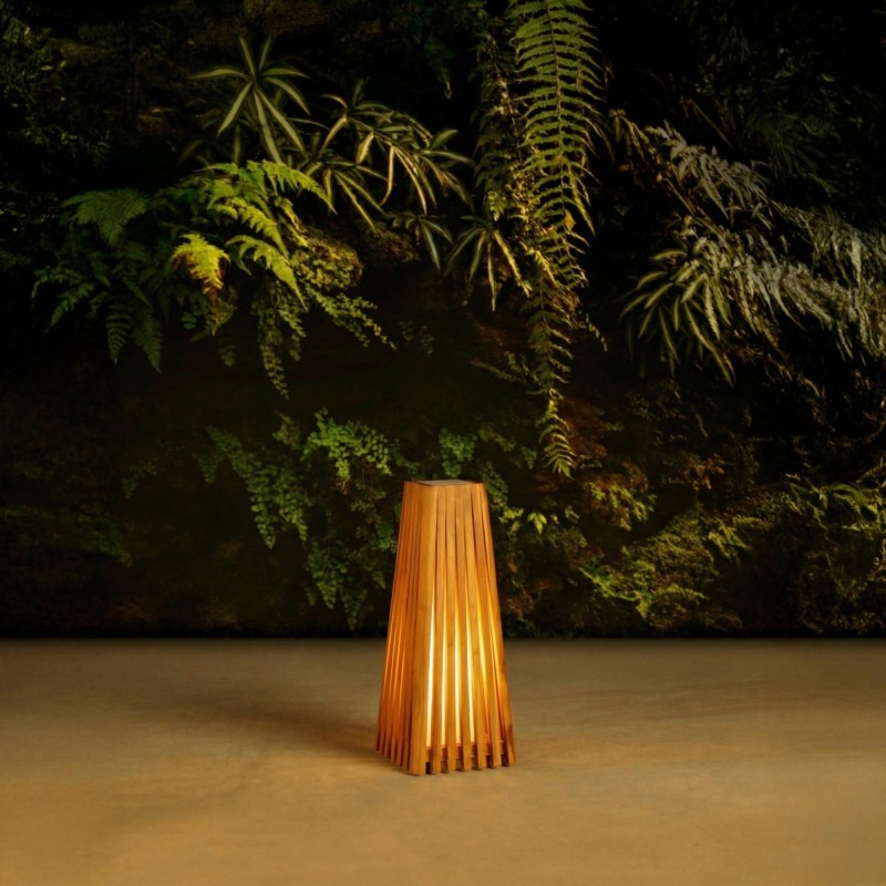 Stehlampe aus Teakholz H50 cm - Taro