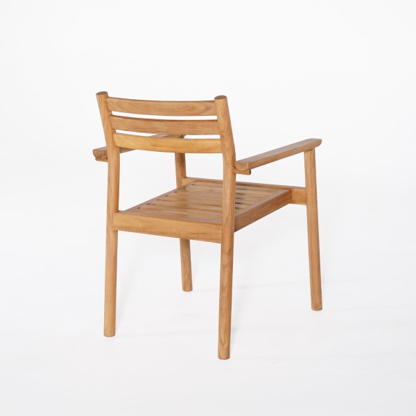 Gartenmöbel-Set aus Tisch und Stühlen aus Teakholz für 4 Personen