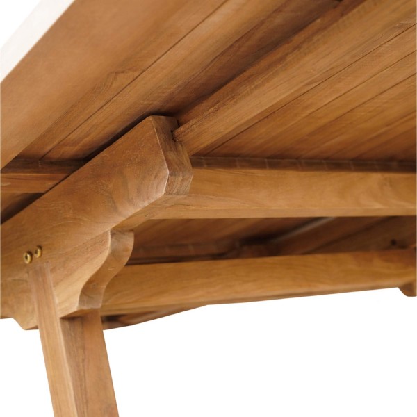 Ausziehbarer Gartentisch aus Teakholz - Kiro