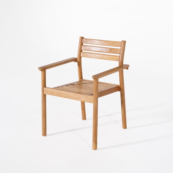 Gartenmöbel-Set aus Tisch und Stühlen aus Teakholz für 4 Personen - Sento