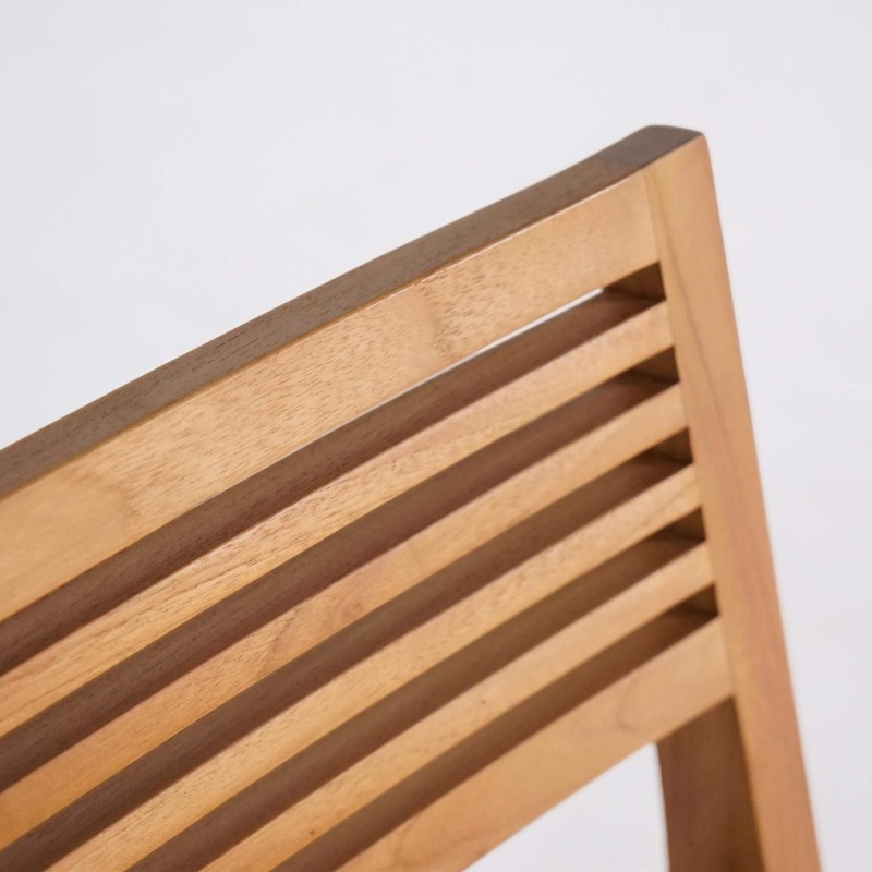 Gartenmöbel-Set aus Tisch und Stühlen aus Teakholz für 6 Personen