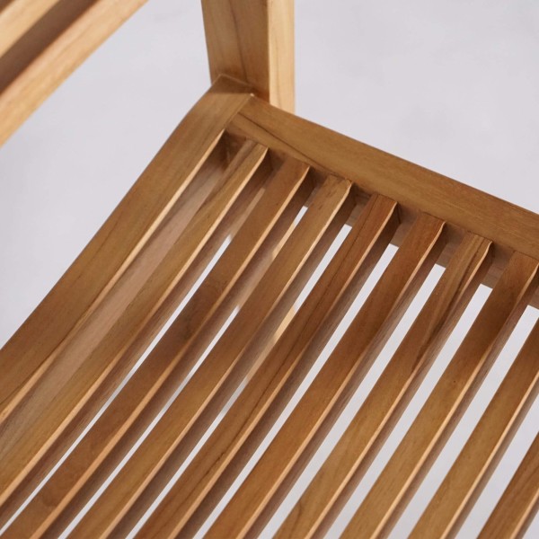 Gartenmöbel-Set aus Tisch und Stühlen aus Teakholz für 4 Personen