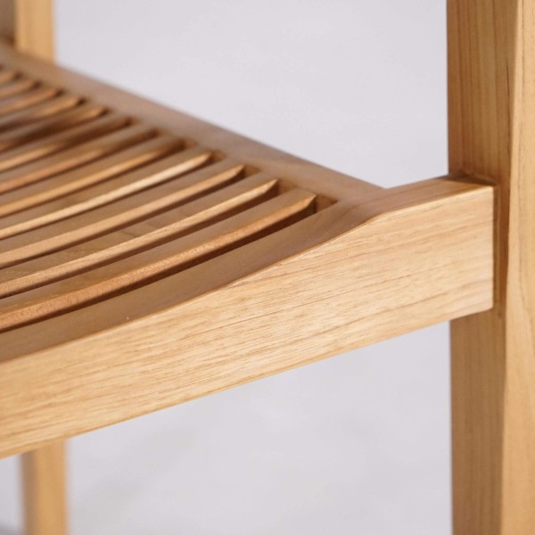 Gartenmöbel-Set aus Tisch und Stühlen aus Teakholz für 4 Personen